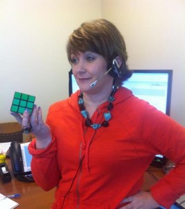 Julie Bradley and Rubik's Cube