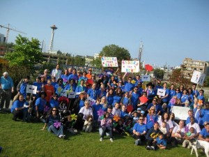 Aegis had many participants for the 2012 Alzheimer's Walk