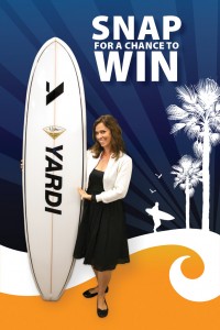 Win this awesome Yardi surfboard at NAA in San Diego.