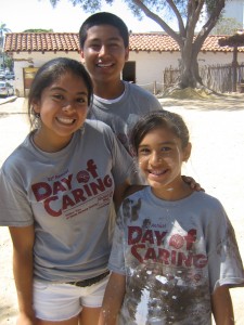 Day-of-Caring brick making