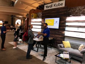 The Yardi Kube booth at this week's GCUC event in Denver.