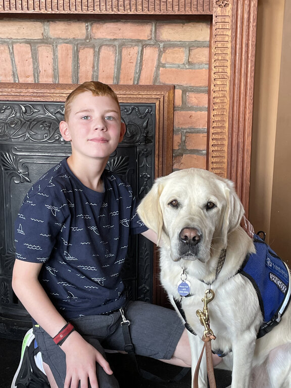 BC & Alberta guide dog Shay and Reece