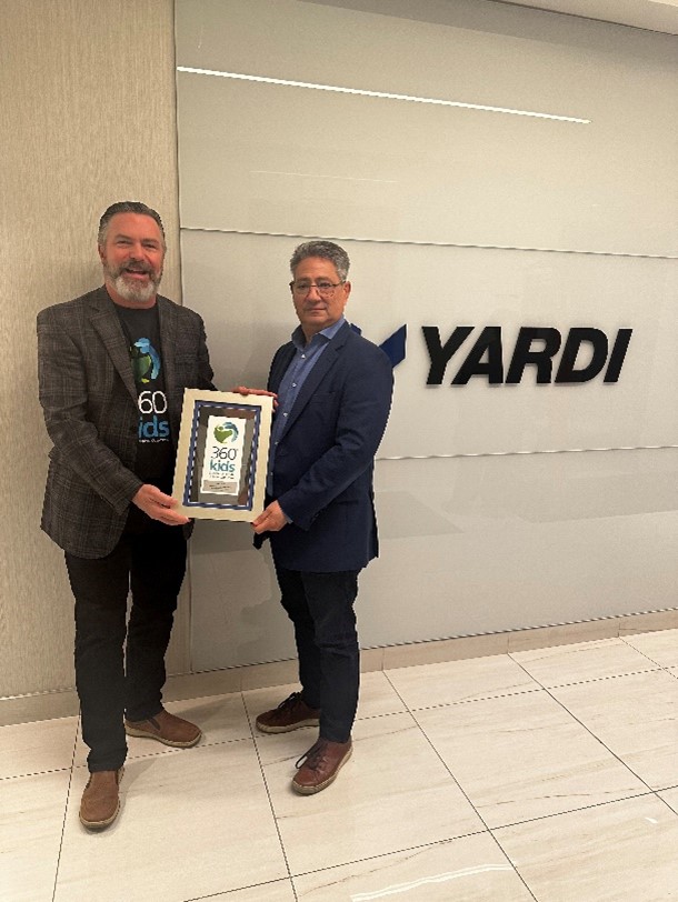 Yardi Canada supports 360°kids, a nonprofit organization dedicated to helping youth in York Region who are experiencing crises in their lives.