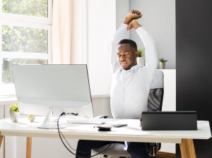 Office Stretch Exercise At Work.