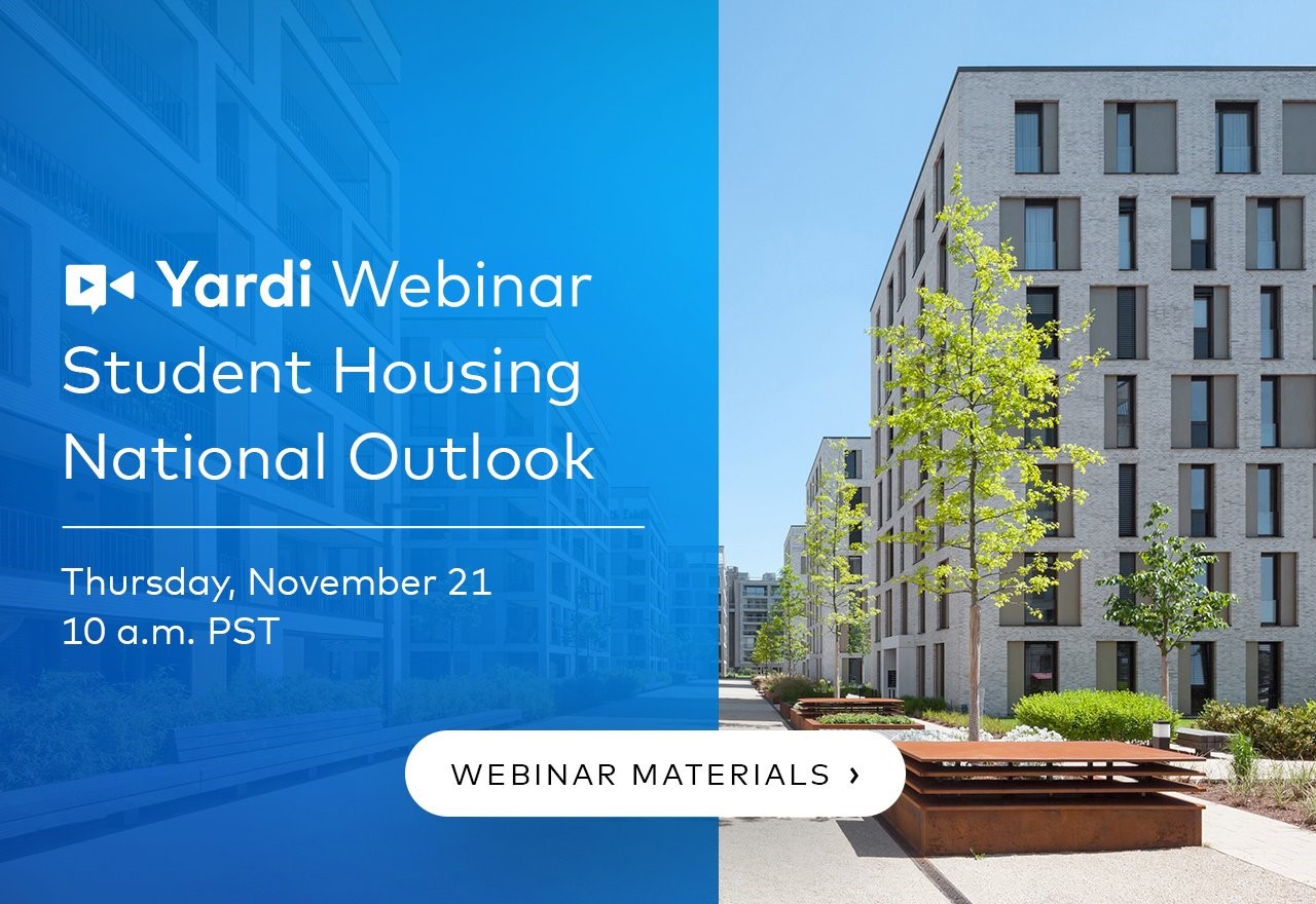 November Student Housing webinar