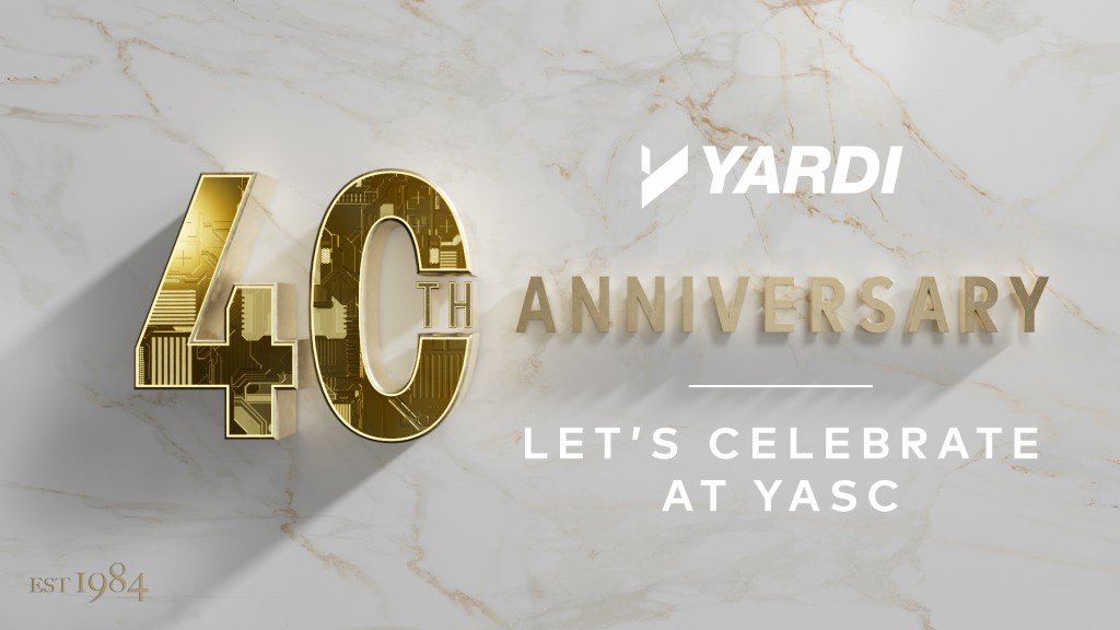 Yardi 40th Anniversary Let's celebrate at YASC