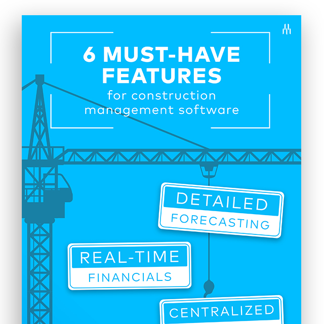 6 Must-Have Features for Construction Management Software Infographic